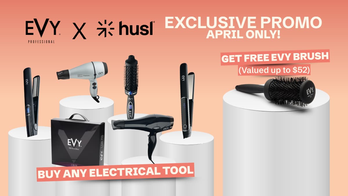 EVY x HUSL Promo Exclusive! Free EVY Brush Promo EVY x HUSL Promo Exclusive! Free EVY Brush Promo