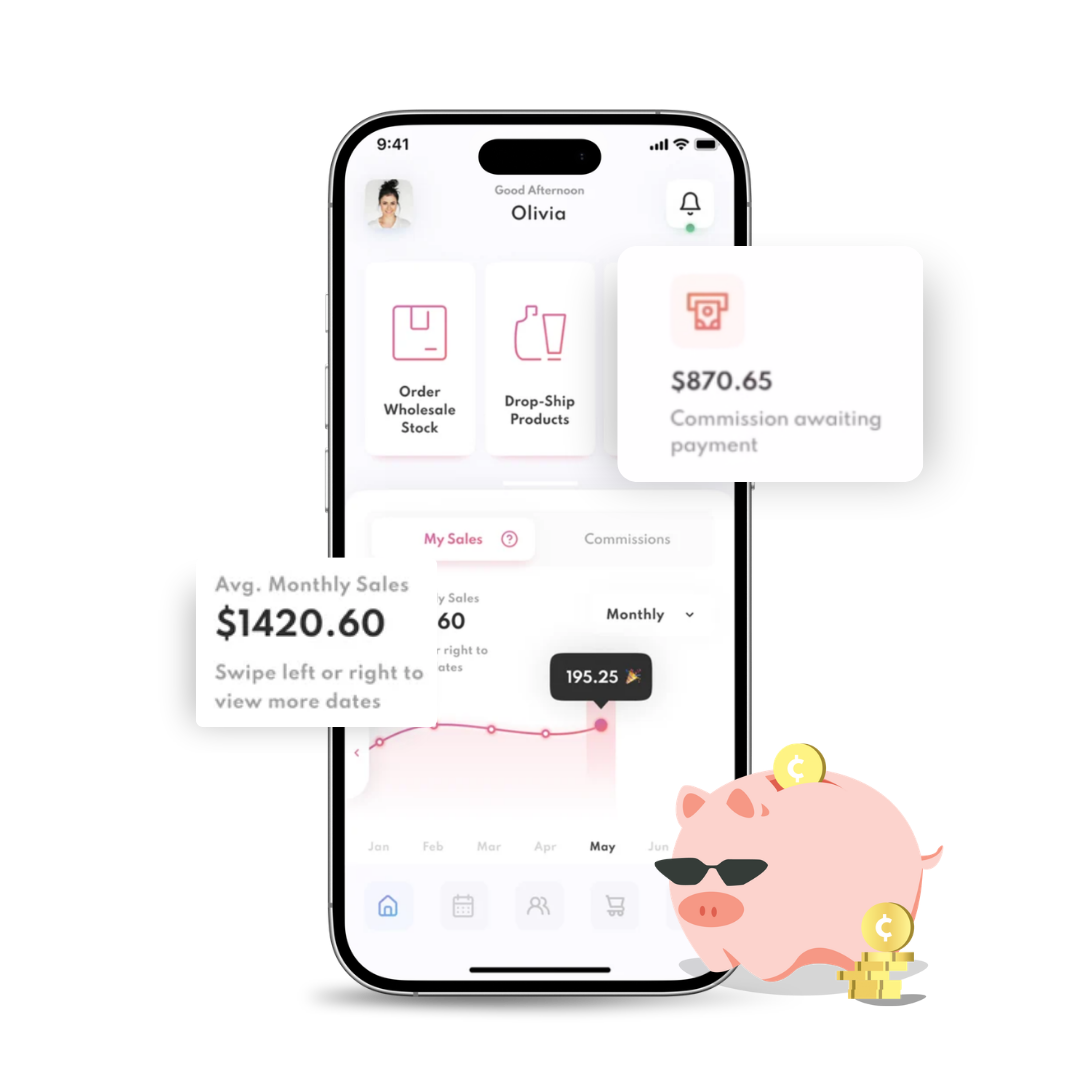 image of app screens of Husl FREE hairdresser Business Management App with product ordering